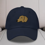 Dachshund Head (Red/Cream) Embroidered Hat