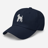 Airedale Terrier Silhouette Embroidered Hat