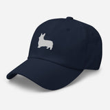 Corgi Silhouette Embroidered Hat