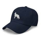 German Shepherd Silhouette Embroidered Hat