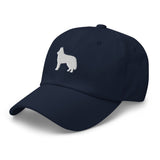 Husky Silhouette Embroidered Hat