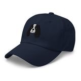 Cavalier King Charles Spaniel Head (Black & White) Embroidered Hat