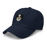 Mini American Shepherd/Mini Aussie Head (Black) Embroidered Hat