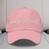 Dog Dad Script Embroidered Hat