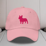 French Bulldog Silhouette Embroidered Hat