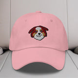 Mini American Shepherd/Mini Aussie Head (Red) Embroidered Hat