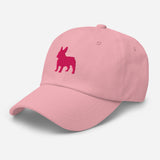 French Bulldog Silhouette Embroidered Hat