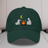 Camping Dog Embroidered Hat