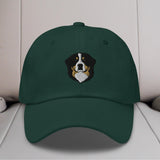 Bernese Mountain Dog Head Embroidered Hat