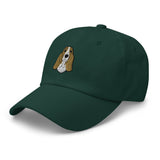 Basset Hound Head Embroidered Hat