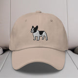 French Bulldog (Pied) Embroidered Hat