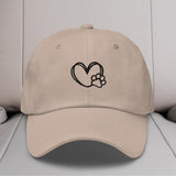 Heart & Paw Embroidered Hat