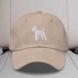 Airedale Terrier Silhouette Embroidered Hat