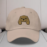 Cavalier King Charles Spaniel Head (Ruby) Embroidered Hat