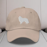 Collie Silhouette Embroidered Hat