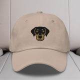 Doberman Head (Natural) Embroidered Hat