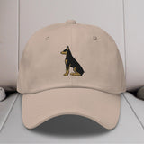Doberman Sit Embroidered Hat