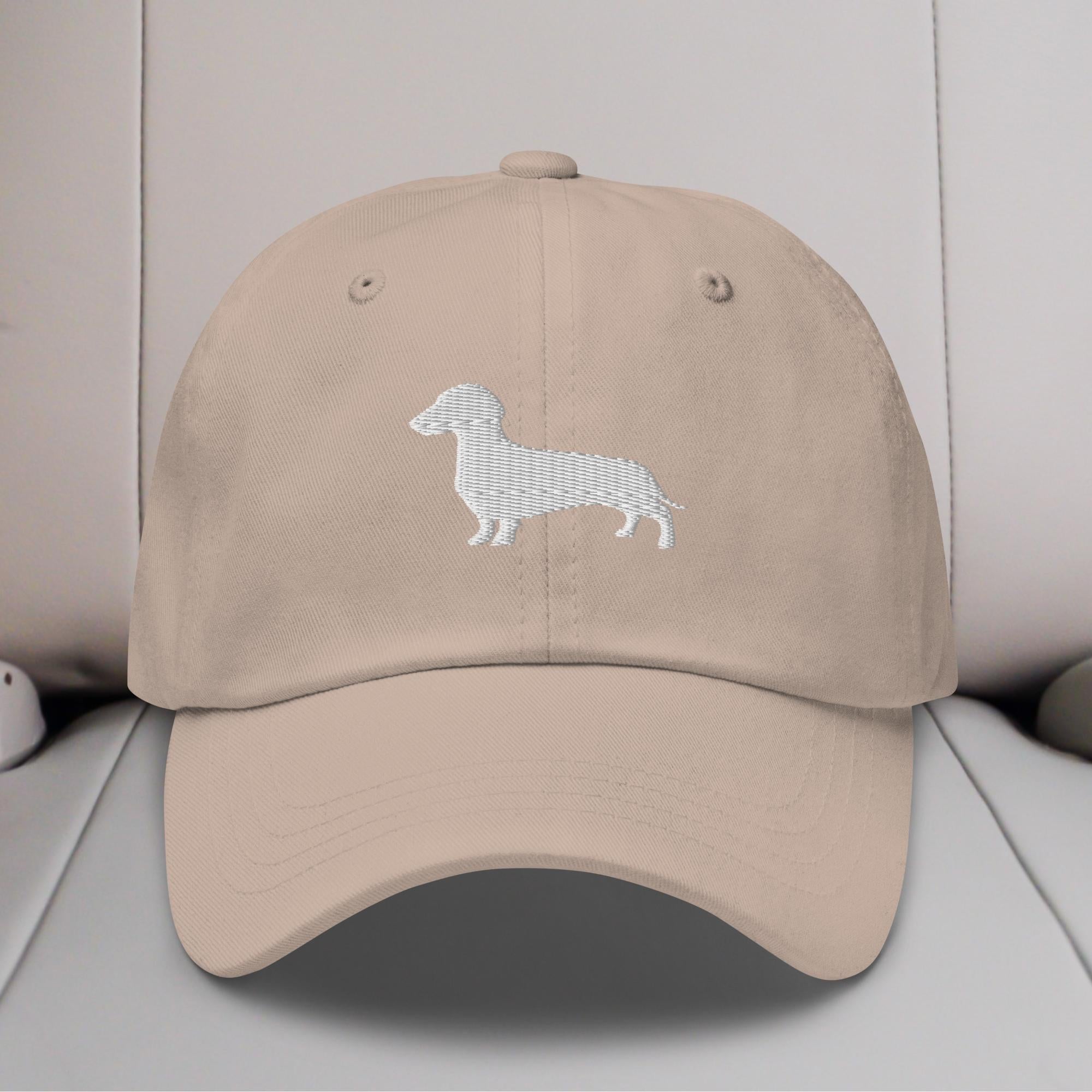 Dachshund Silhouette Embroidered Hat