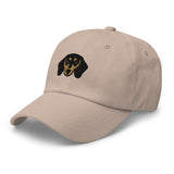 Dachshund Head Embroidered Hat