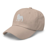 Bulldog Silhouette Embroidered Hat