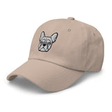 French Bulldog Head Embroidered Hat