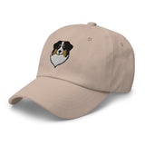 Australian Shepherd Head (Black) Embroidered Hat