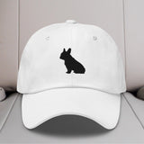 French Bulldog Sit Silhouette Embroidered Hat