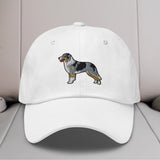Australian Shepherd (Blue Merle - Tail) Embroidered Hat