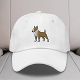 Bull Terrier (Fawn & White) Embroidered Hat