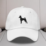 Basenji Silhouette Embroidered Hat