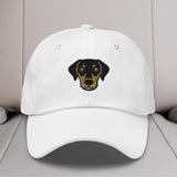 Doberman Head (Natural) Embroidered Hat