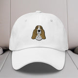 Basset Hound Head Embroidered Hat