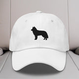 Husky Silhouette Embroidered Hat