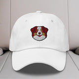 Australian Shepherd Head (Red) Embroidered Hat