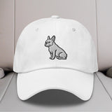 French Bulldog Sit Embroidered Hat