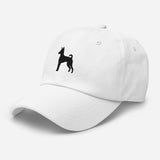 Basenji Silhouette Embroidered Hat