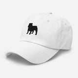 Bulldog Silhouette Embroidered Hat