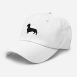 Dachshund Silhouette Embroidered Hat