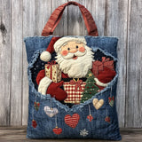 Cozy Santa WN0801018CL Quilted Tote Bag