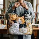 Handmade Bag - Kittens Falling Asleep