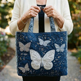 Handmade Bag - Silver Butterfly