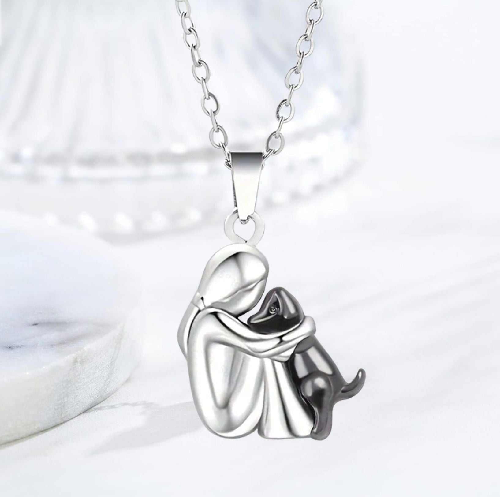 Lucky Necklace with Dog Motif