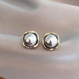 Chic Black Pearl Drop Earrings