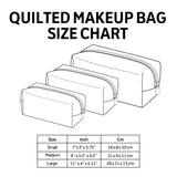 Aqua Shell Quilted Makeup Bag NCU0PT9265